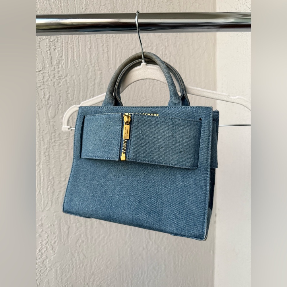 Brandon Blackwood Blue Denim Handbag